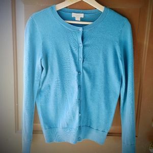 2/$15 Ann Taylor Loft Blue Cardigan Size Small